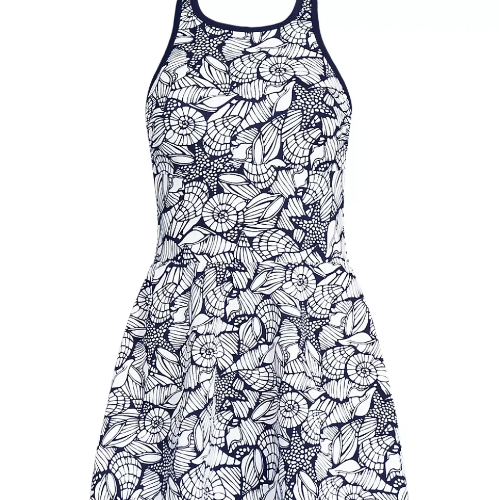 Women's Tugless High Neck Swim Dress Swimsuit