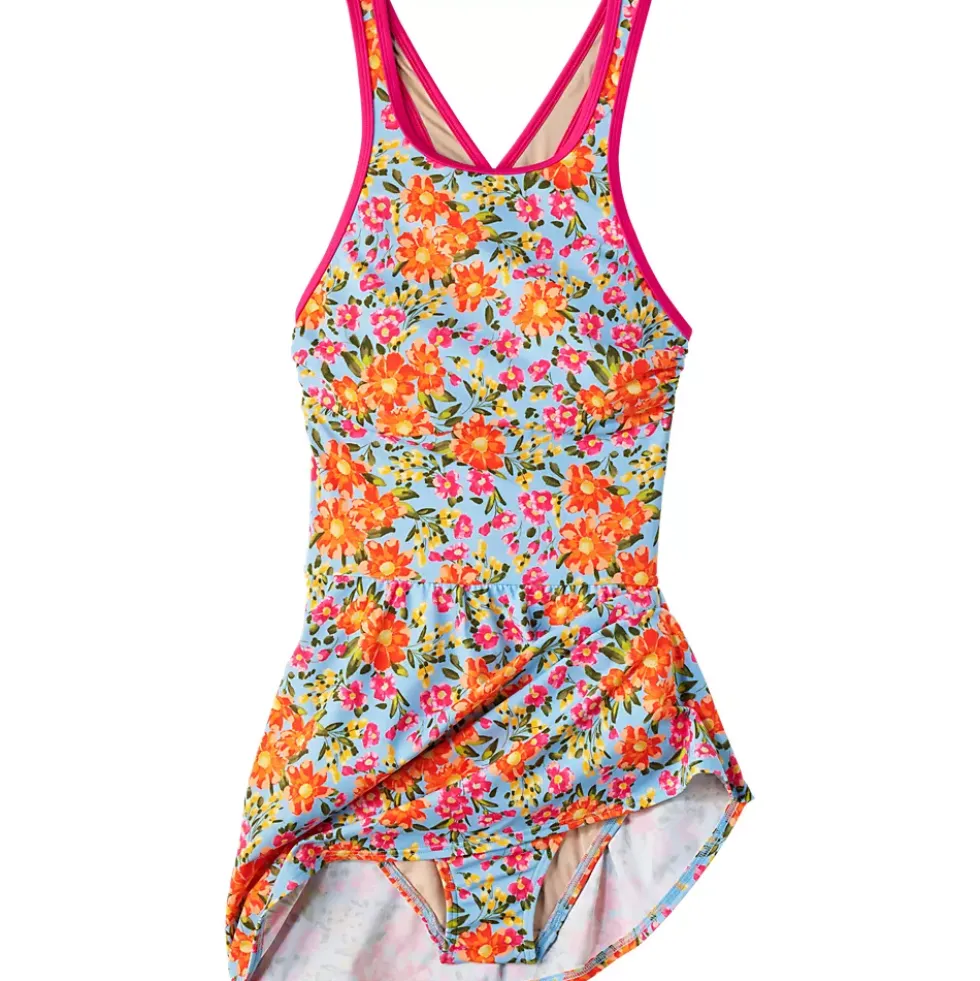 Women's Tugless High Neck Swim Dress Swimsuit