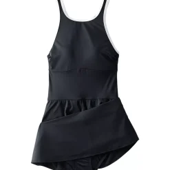 Women's Tugless High Neck Swim Dress Swimsuit
