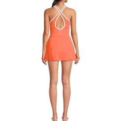 Women's Tugless High Neck Swim Dress Swimsuit