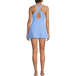 Women's Tugless High Neck Swim Dress Swimsuit