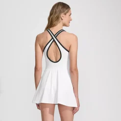 Women's Tugless High Neck Swim Dress Swimsuit