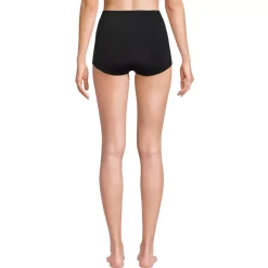 Women's Tugless High Waisted Swim Boy Shorts