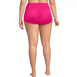 Women's Tugless High Waisted Swim Boy Shorts