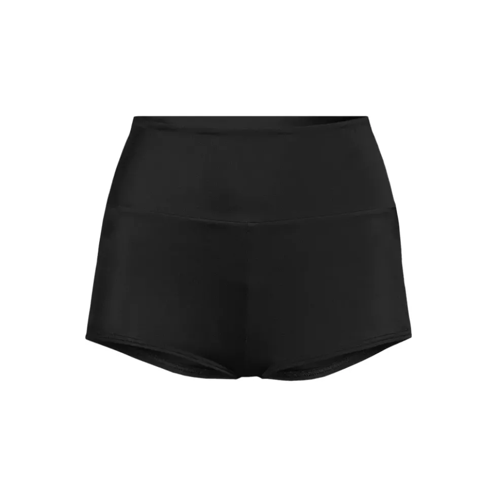 Women's Tugless High Waisted Swim Boy Shorts