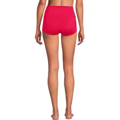 Women's Tugless High Waisted Swim Boy Shorts