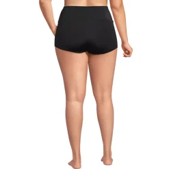 Women's Tugless High Waisted Swim Boy Shorts