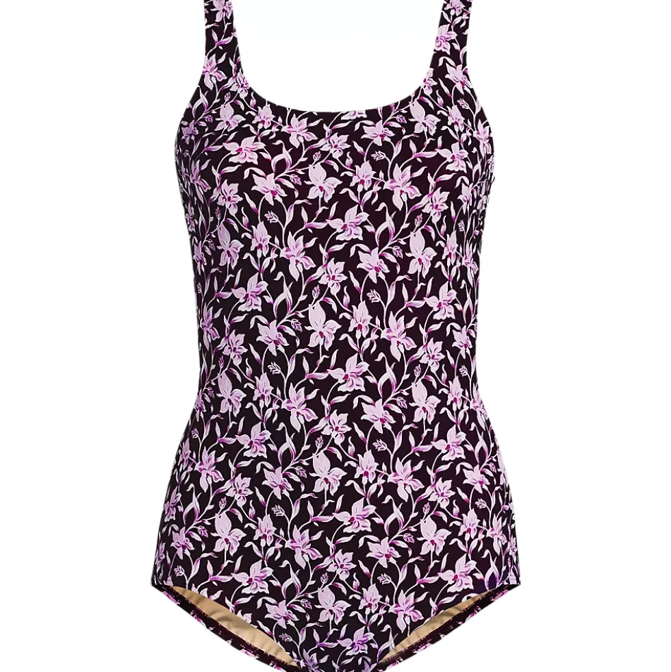 Women's Tugless Low Leg One Piece Swimsuit