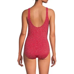 Women's Tugless Low Leg One Piece Swimsuit