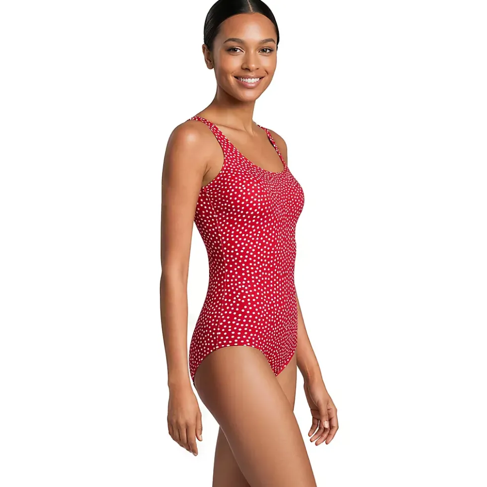 Women's Tugless Low Leg One Piece Swimsuit
