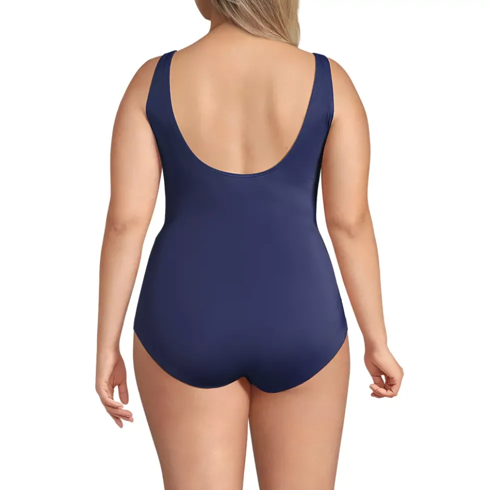 Women's Tugless Low Leg One Piece Swimsuit