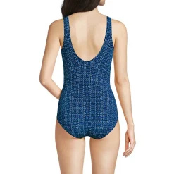 Women's Tugless Low Leg One Piece Swimsuit