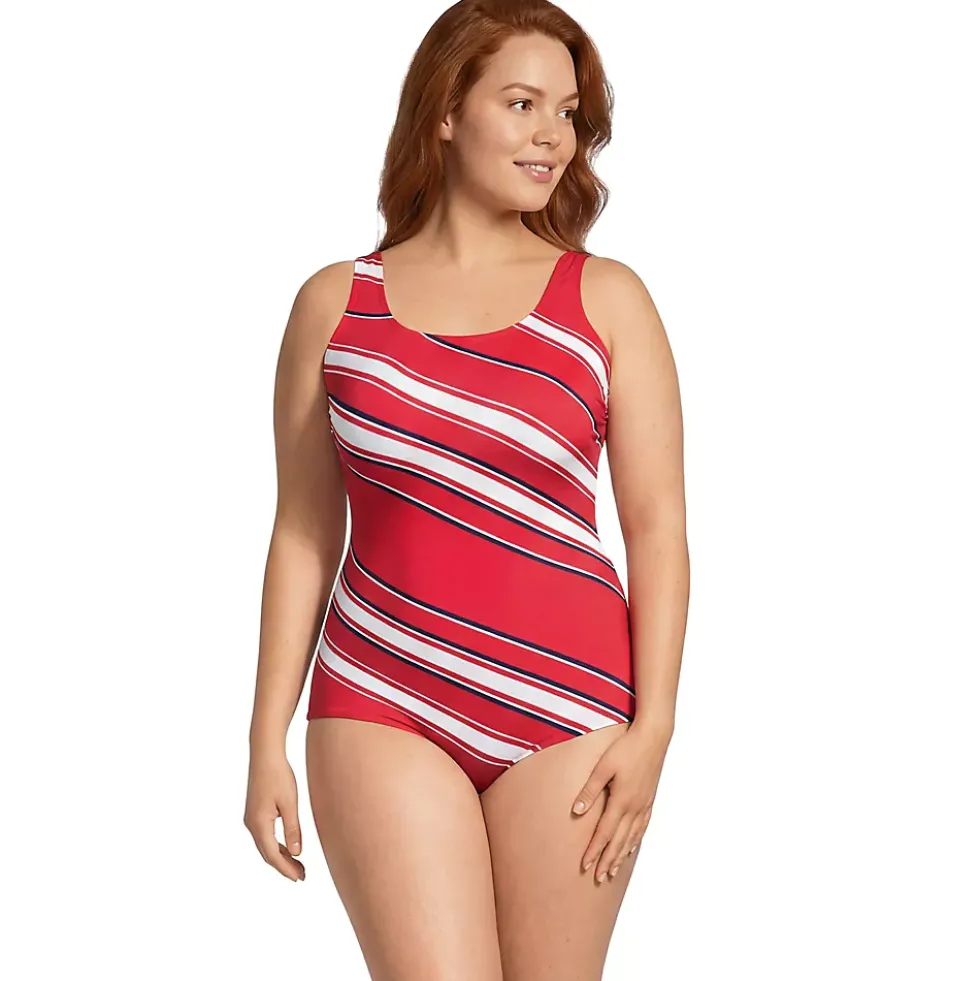 Women's Tugless Low Leg One Piece Swimsuit
