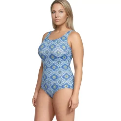 Women's Tugless Low Leg One Piece Swimsuit
