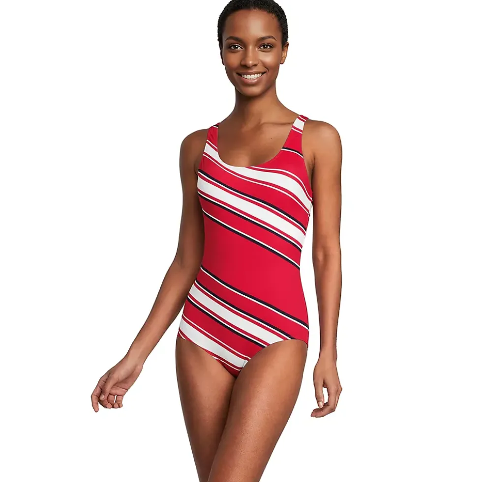 Women's Tugless Low Leg One Piece Swimsuit