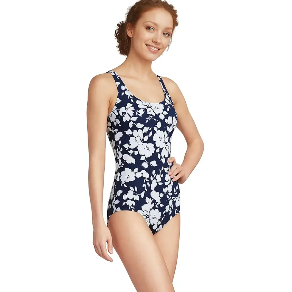 Women's Tugless Low Leg One Piece Swimsuit