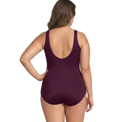 Women's Tugless Low Leg One Piece Swimsuit