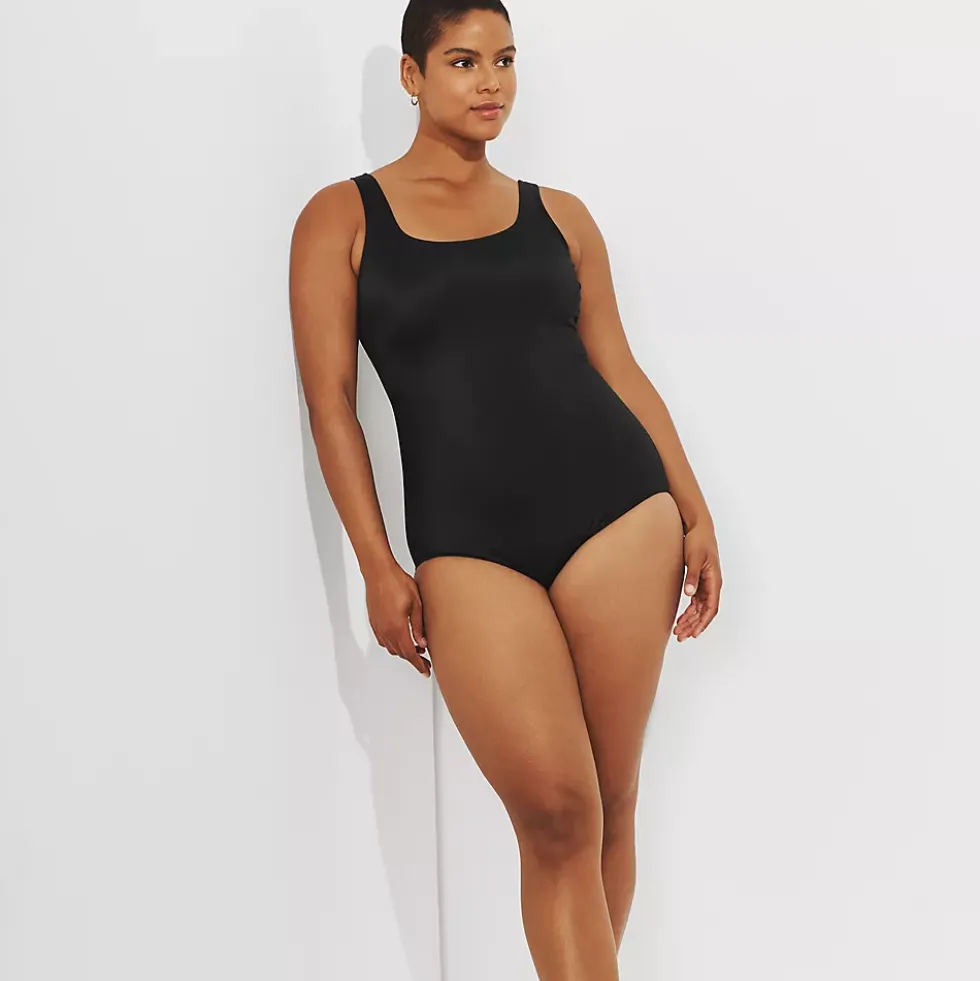 Women's Tugless Low Leg One Piece Swimsuit