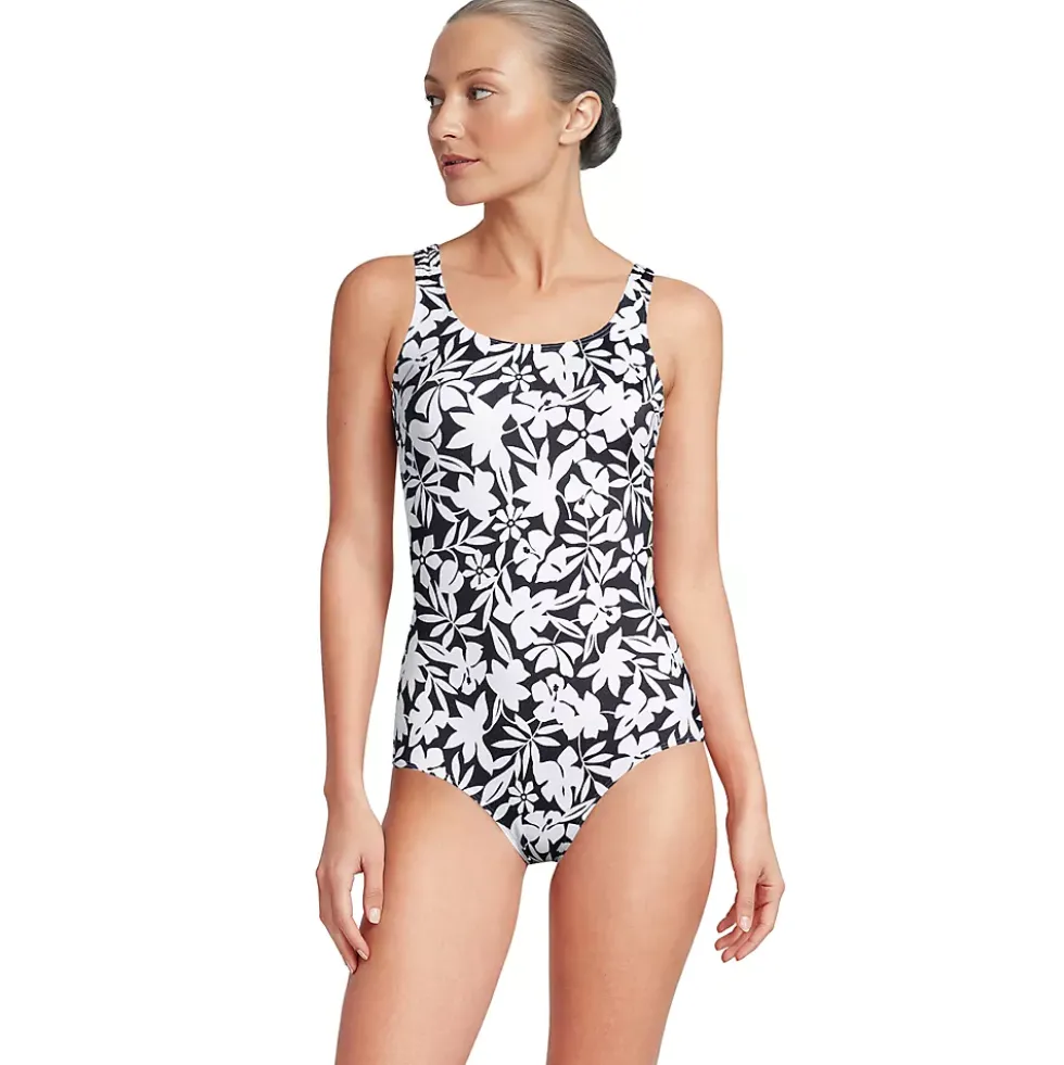 Women's Tugless Low Leg One Piece Swimsuit