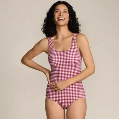 Women's Tugless Low Leg One Piece Swimsuit
