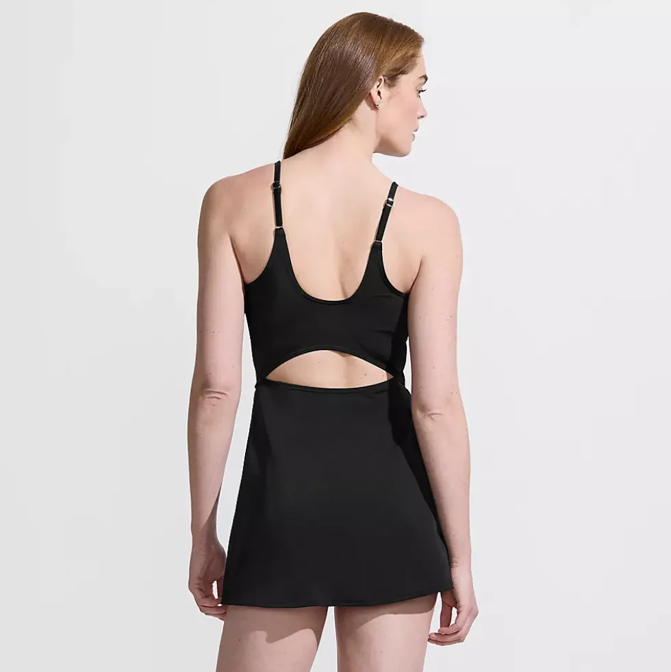 Women's Tugless Monokini Swim Dress Swimsuit