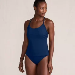 Women's Tugless QuickDry Adjustable Strappy Back Tankini Top