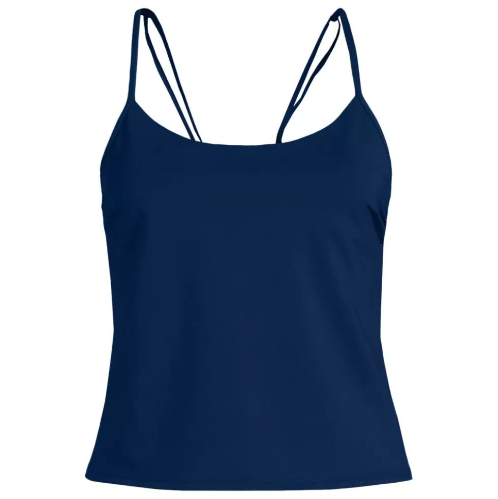 Women's Tugless QuickDry Adjustable Strappy Back Tankini Top