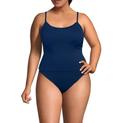 Women's Tugless QuickDry Adjustable Strappy Back Tankini Top