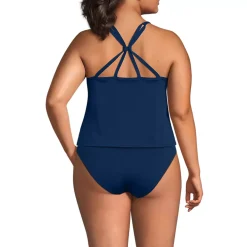 Women's Tugless QuickDry Adjustable Strappy Back Tankini Top