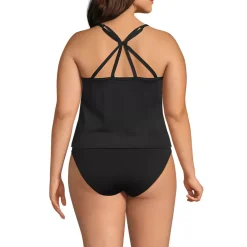Women's Tugless QuickDry Adjustable Strappy Back Tankini Top