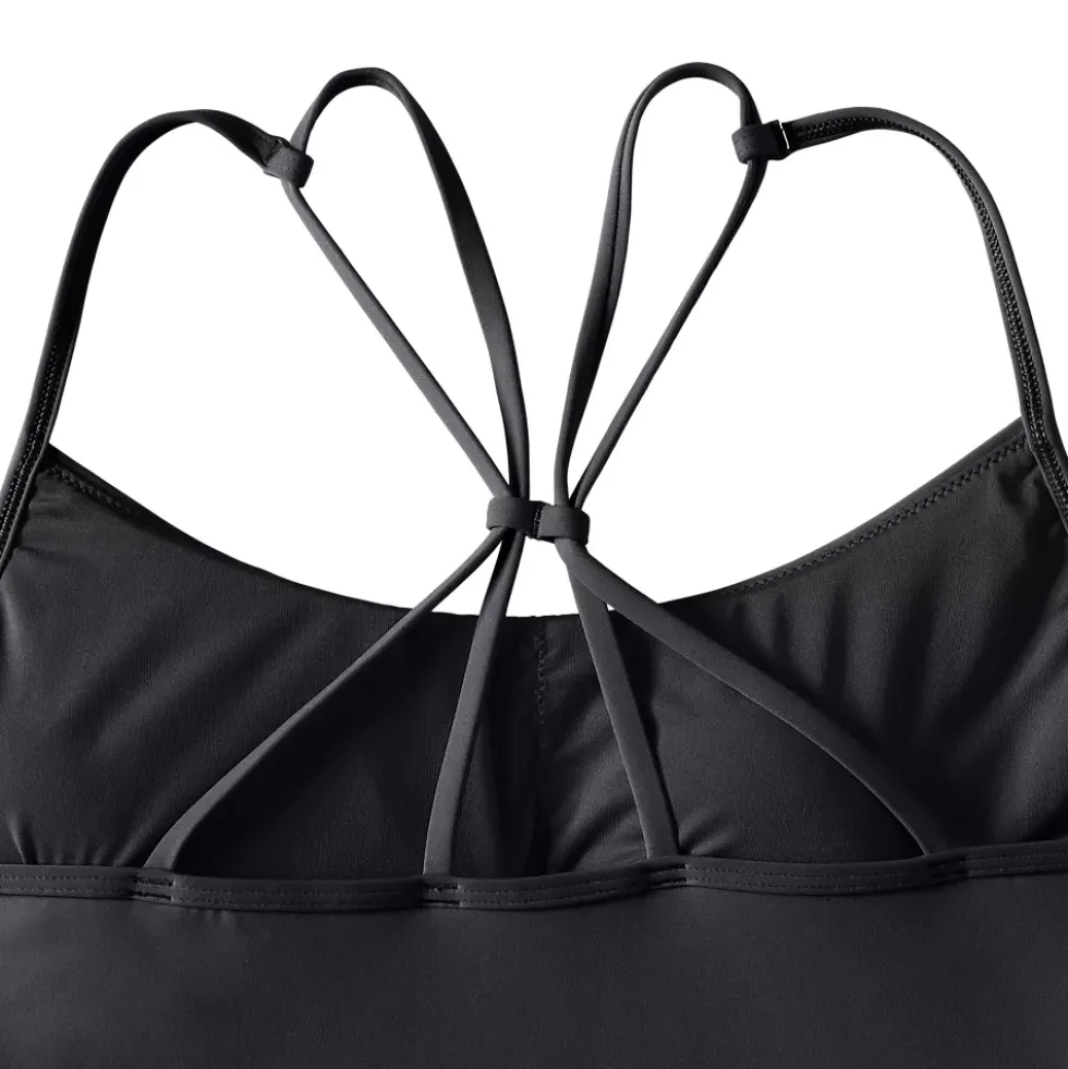 Women's Tugless QuickDry Adjustable Strappy Back Tankini Top
