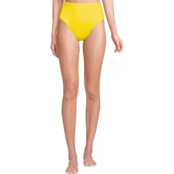Women's Tugless QuickDry High Waisted High Leg Bikini Bottoms