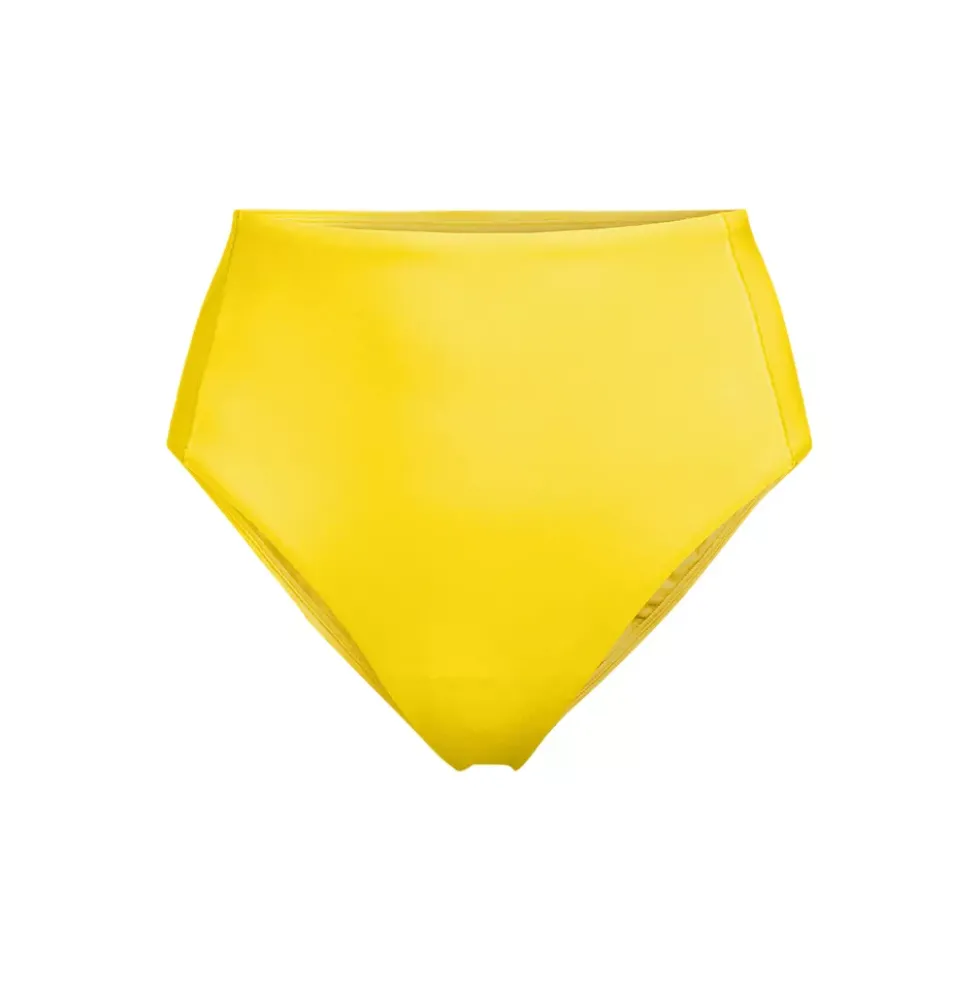 Women's Tugless QuickDry High Waisted High Leg Bikini Bottoms
