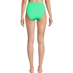 Women's Tugless QuickDry High Waisted High Leg Bikini Bottoms