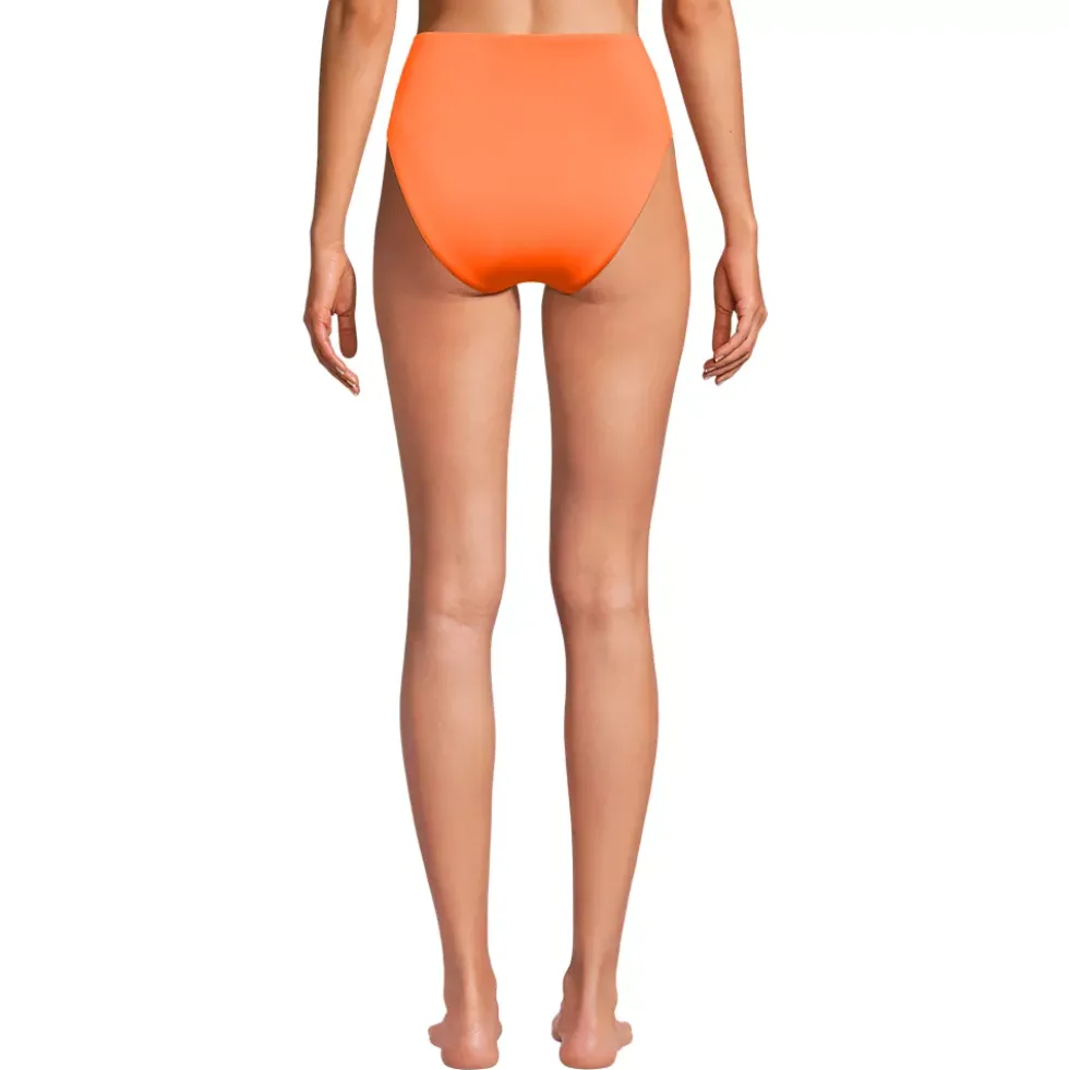 Women's Tugless QuickDry High Waisted High Leg Bikini Bottoms