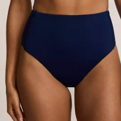 Women's Tugless QuickDry High Waisted High Leg Bikini Bottoms