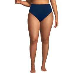 Women's Tugless QuickDry High Waisted High Leg Bikini Bottoms