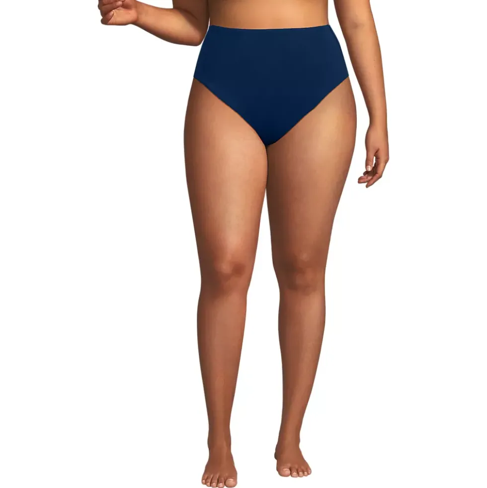Women's Tugless QuickDry High Waisted High Leg Bikini Bottoms