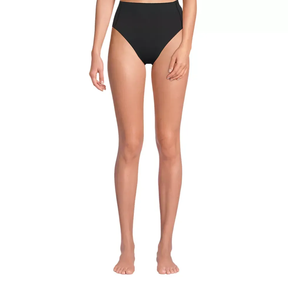 Women's Tugless QuickDry High Waisted High Leg Bikini Bottoms