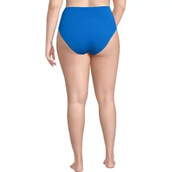 Women's Tugless QuickDry High Waisted High Leg Bikini Bottoms