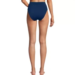 Women's Tugless QuickDry High Waisted High Leg Bikini Bottoms