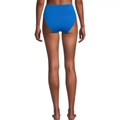 Women's Tugless QuickDry High Waisted High Leg Bikini Bottoms