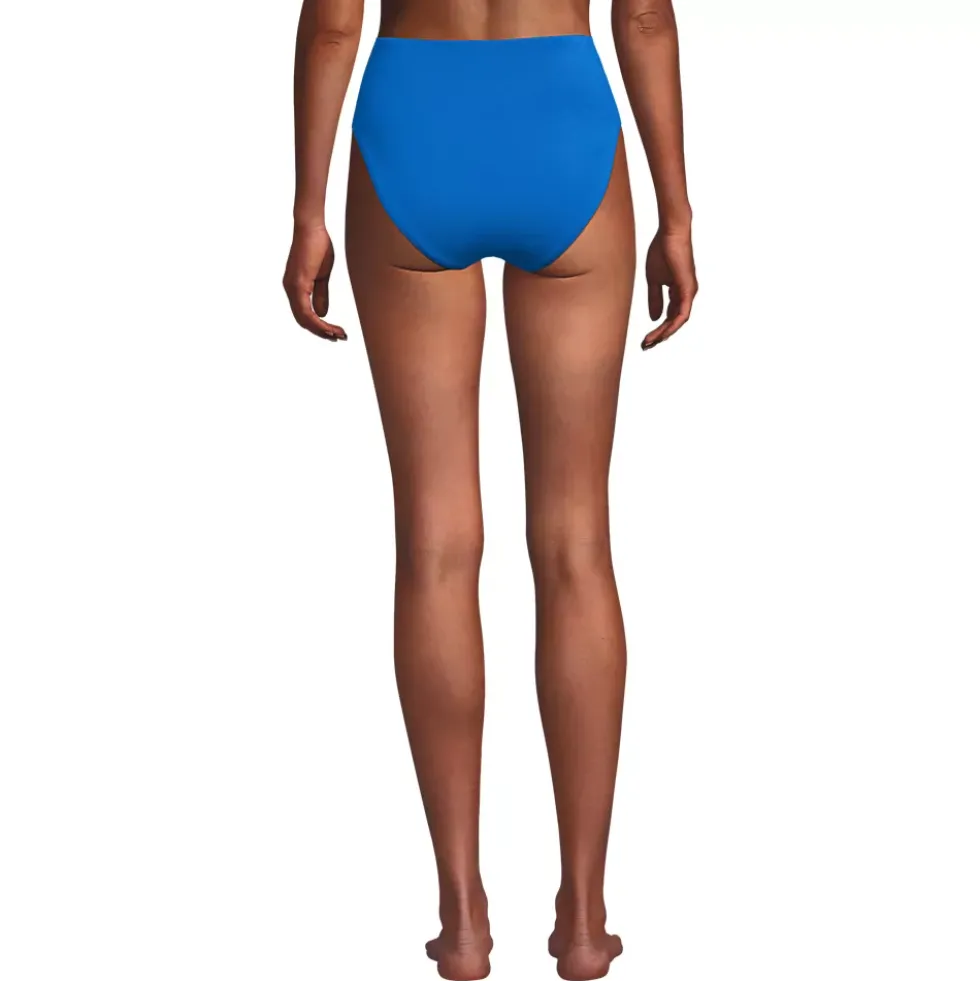 Women's Tugless QuickDry High Waisted High Leg Bikini Bottoms