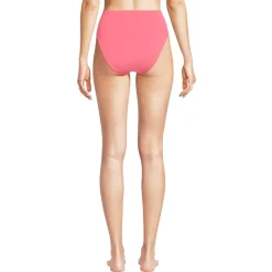 Women's Tugless QuickDry High Waisted High Leg Bikini Bottoms
