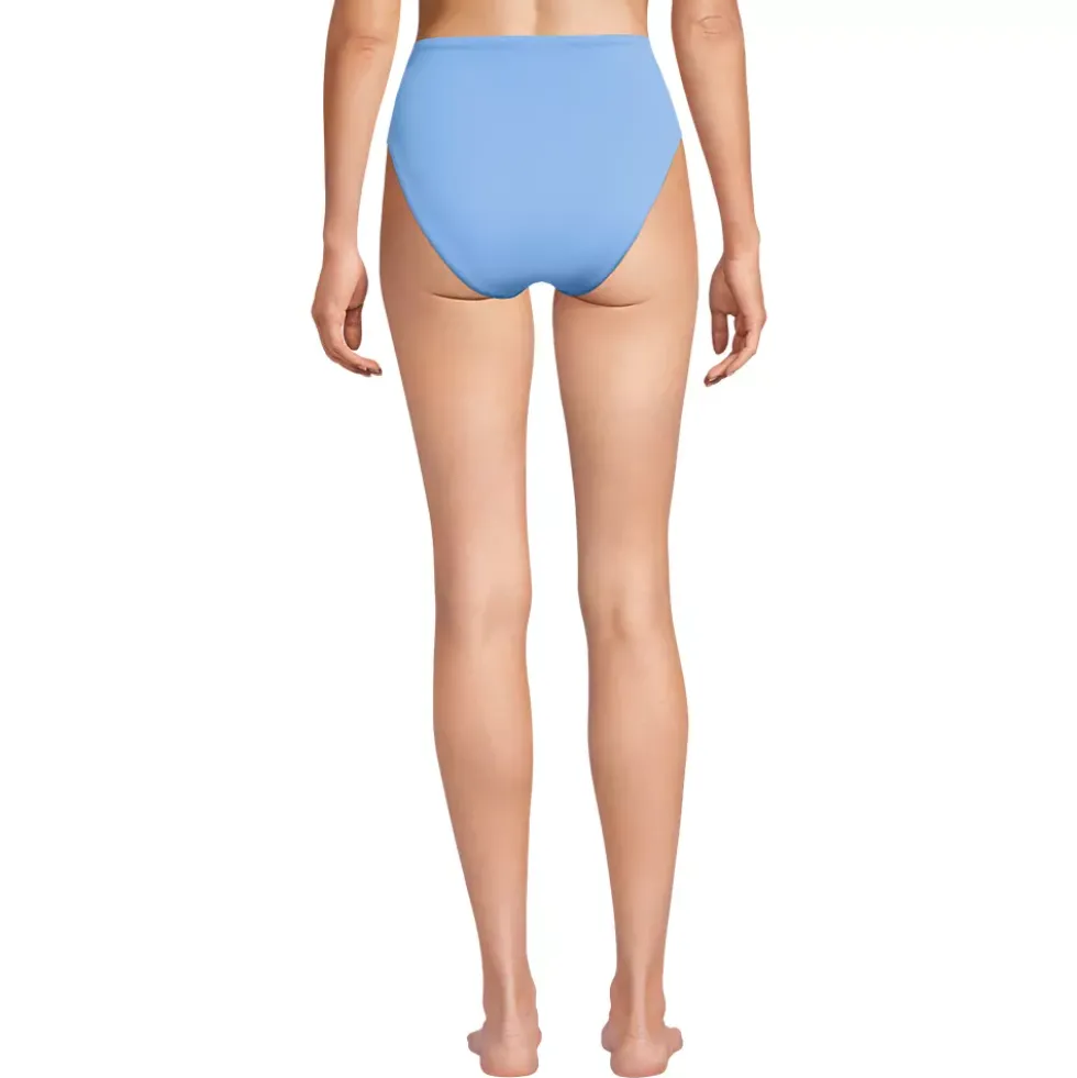 Women's Tugless QuickDry High Waisted High Leg Bikini Bottoms