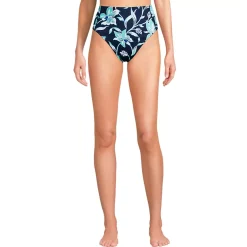 Women's Tugless QuickDry High Waisted High Leg Bikini Bottoms