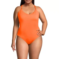 Women's Tugless QuickDry Strappy Back High Leg One Piece
