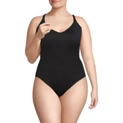 Women's Tugless QuickDry Strappy Back High Leg One Piece