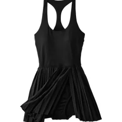 Women's Tugless Racerback Pleated Swim Dress