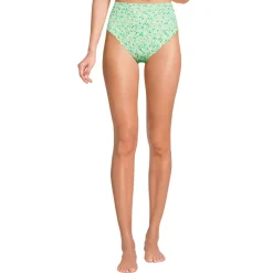 Women's Tugless Scallop High Waisted Bikini Bottoms